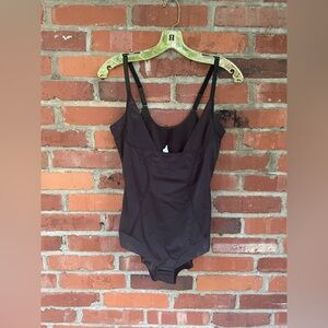 Maidenform Open Bust Body Shaper Size XL Black Firm Shapes One Piece DM5004